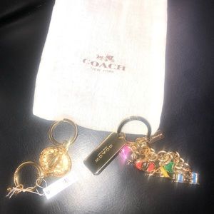 COACH KEYRINGS NEW W TAG AND DUSTCOVER
